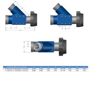 DEENPU DC15 Laterals - 4 inch DC15 and 1502, 15000 PSIG lateral connections for frac manifold assemblies