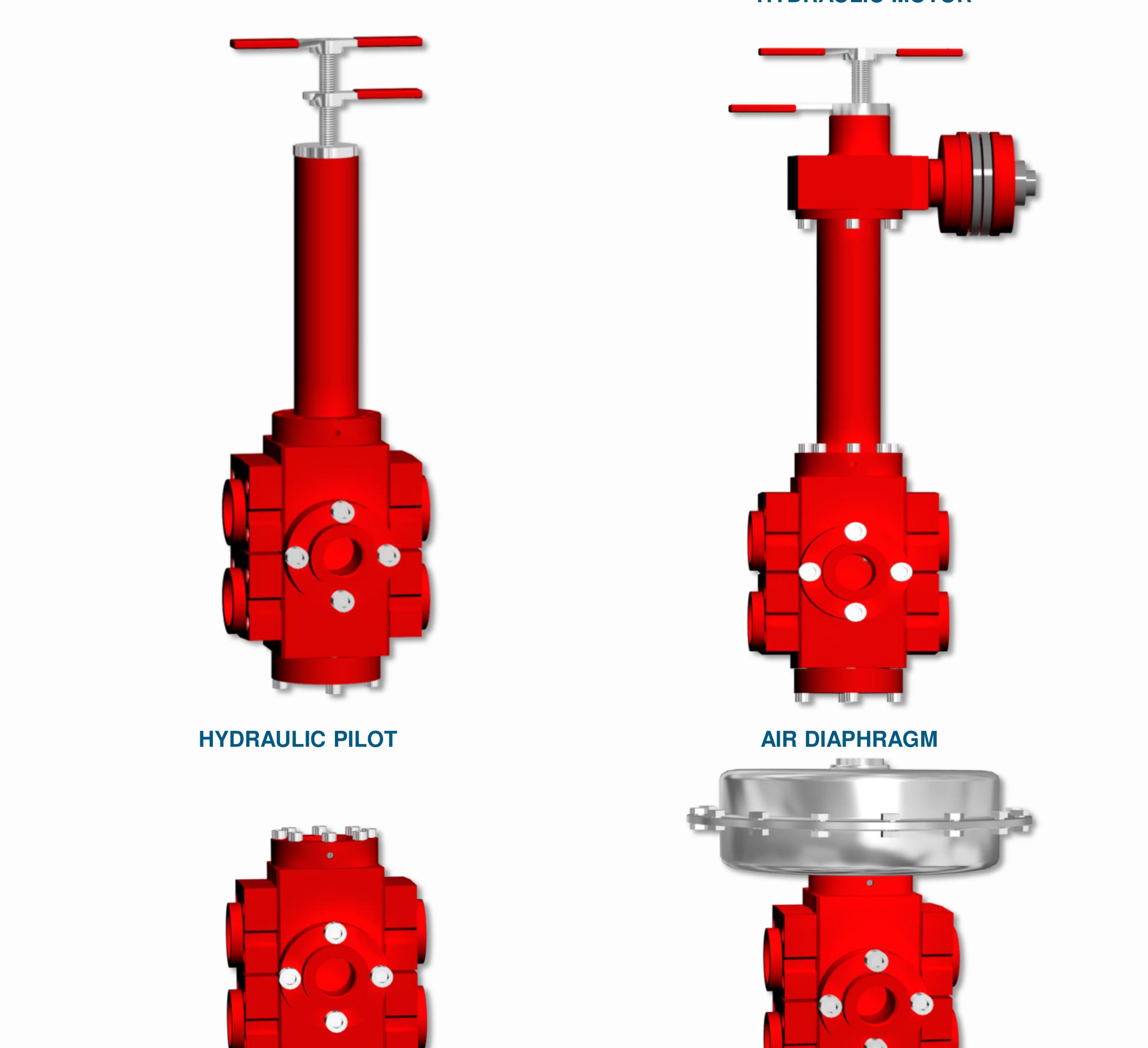 DEENPU Hydraulic Regulator Valve 1 inch Full Flow - 3000-5000 PSI inlet, 0-3500 PSI regulated outlet, all actuator configurations for BOP control