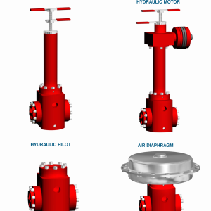 DEENPU Hydraulic Regulator Valve 3/4 inch Full Flow - 3000-5000 PSI inlet, 0-3500 PSI outlet, manual, air pilot, hydraulic pilot, diaphragm, failsafe