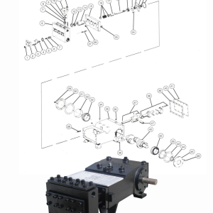 DEENPU OC-30 Triplex Pump - 15 to 30 HP, 3000 PSI heavy-duty triplex pump for large BOP hydraulic control systems
