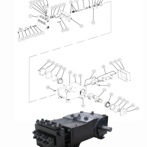 DEENPU OC-60 Triplex Pump - 20 to 60 HP, 3000 PSI industrial-grade triplex pump for the largest BOP hydraulic control systems
