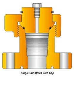 API 6A X-Mas Tree Cap | Pressure Gauge Port